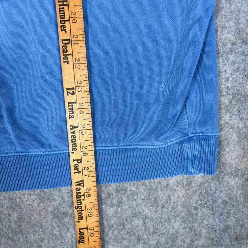 Vineyard Vines Quarter Zip Pullover Mens M Blue Shep Shirt Logo Cotton Sweater